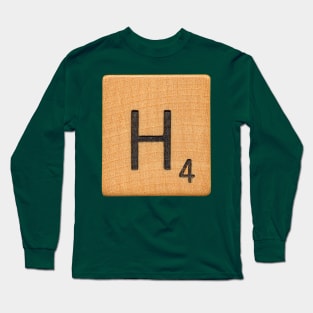 Scrabble Letter 'H' Long Sleeve T-Shirt